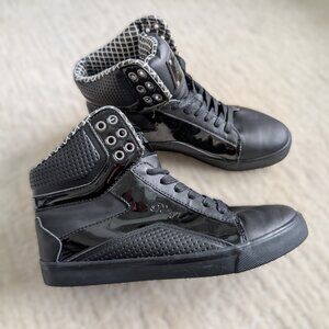 Pastry Pop Tart Grid Hip Hop Dance Sneaker | Black | Size 7.5 | Never Worn
